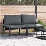 vidaXL Buitenmeubilair 2 pcs Antraciet 80 x 80 x 71 cm Staal