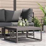 vidaXL Buitenmeubilair Zwart 70 x 70 x 32 cm Metaal