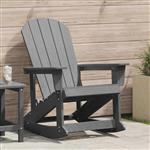 vidaXL Adirondack Schommelstoel Lichtgrijs 92 x 73,5 x 92 cm HDPE