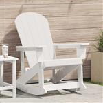 vidaXL Adirondack Schommelstoel Wit 92 x 73,5 x 92 cm HDPE
