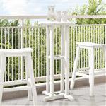 vidaXL Bartafel Wit 55 x 55 x 107 cm Polyetheen