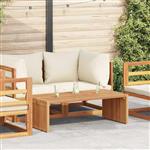 vidaXL Tuin Bijzettafel Bruin 110 x 55 x 35,5 cm Massief Teakhout