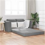 vidaXL Vouwsofa Bed Donkergrijs 148 x 71 x 83 cm Fluweel