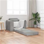 vidaXL Vouwsofa Bed Lichtgrijs 98 x 71 x 83 cm Fluweel