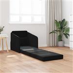 vidaXL Vouwsofa Bed Zwart 65 x 80 x 83 cm Fluweel
