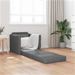 vidaXL Vouwsofa Bed 61cm Donkergrijs Stof