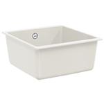 vidaXL Wasbak Wit 430 x 460 mm 80% Kwarts en 20% Hars