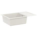 vidaXL Wasbak Wit 780 x 500 mm 80% Kwarts en 20% Hars