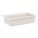 vidaXL Wasbak Wit 795 x 505 mm Graniet