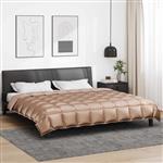 vidaXL Winter Dekbed Goud 220 x 240 cm Satijn en Microfiber