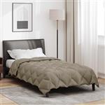 vidaXL Winter Dekbed Lichtgrijs 220 x 135 cm Microfiber