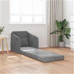 vidaXL Vouwsofa Bed Donkergrijs 65 x 80 x 83 cm Fluweel