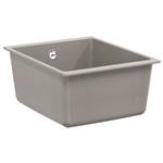 vidaXL Wasbak Grijs 370 x 460 mm 80% Kwarts en 20% Hars