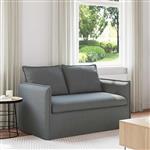 vidaXL Bank Donkergrijs 136 x 82 x 85 cm Stof