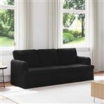 vidaXL Bank Zwart 201 x 80 x 85 cm Stof