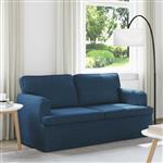 vidaXL Bank Blauw 142 x 80 x 85 cm Stof
