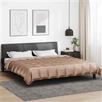 vidaXL Zomer Dekbed Goud 220 x 240 cm Satijn en Microfiber