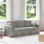 vidaXL Bank Lichtgrijs 198 x 78 x 80 cm Fluweel