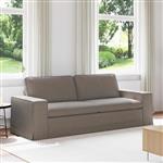 vidaXL Bank Taupe 222 x 80 x 82 cm Stof
