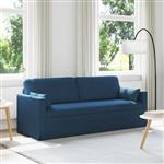 vidaXL Bank Blauw 198 x 78 x 80 cm Stof