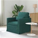 vidaXL Bank Donkergroen 78 x 78 x 80 cm Stof