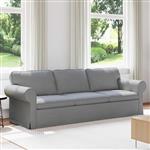 vidaXL Bank Lichtgrijs 215 x 82 x 80 cm Stof