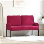 vidaXL Banken met kussen 110cm Wijnrood Multiplex