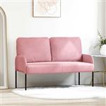 vidaXL Banken met kussen 110cm Roze Multiplex