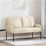 vidaXL Banken met kussen 110cm Crème Multiplex