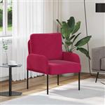 vidaXL Banken met kussen 55cm Wijnrood Multiplex