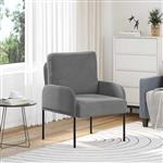 vidaXL Banken met kussen 55cm Donkergrijs Multiplex