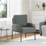 vidaXL Banken met kussen 55cm Donkergrijs Multiplex