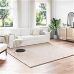 vidaXL Vloerkleden Vierkant HUARTE Beige 240 x 240 cm Polyester