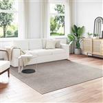 vidaXL Vloerkleden Vierkant LUGO Crème en Taupe 240 x 240 cm Polyester