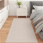 vidaXL Vloerkleden Rechthoekig HUARTE Crème 150 x 80 cm Polyester