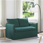 vidaXL Bank Donkergroen 136 x 82 x 85 cm Stof