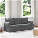 vidaXL Bank Donkergrijs 201 x 80 x 85 cm Stof