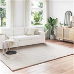 vidaXL Antislip neplederen konijnenbont vloerkleed Olite Beige