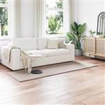 vidaXL Antislip neplederen konijnenbont vloerkleed Olite Beige