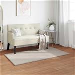 vidaXL Antislip neplederen konijnenbont vloerkleed Olite Beige