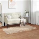 vidaXL Nep Schapenvacht Tapijt Tafalla Beige 60 x 110 cm Polyester