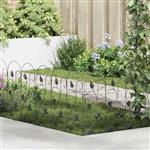 vidaXL Tuinhek Latwerk Zwart 307 x 54,5 x 0,3 cm