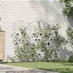 vidaXL Tuinhek 3 pcs Zwart 110,5 x 42,5 cm Staal