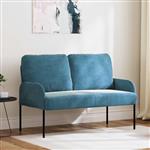 vidaXL Banken met kussen 110cm Blauw Multiplex