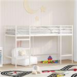 vidaXL Loftbed voor Kids Wit 74,5 x 190 cm Staal