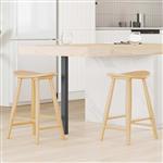 vidaXL Eettafelstoelen 2 pcs Naturel 46 x 37 x 63 cm