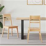 vidaXL Eettafelstoelen 2 pcs Naturel 43 x 54 x 89 cm