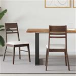vidaXL Eettafelstoelen 2 pcs Licht Bruin 43 x 54 x 89 cm