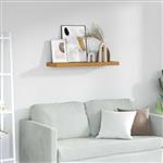 vidaXL Wandplank Wandgemonteerd Beige 90 x 23,5 x 4 cm Bewerkt hout