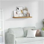 vidaXL Wandplank Wandgemonteerd Bruin 90 x 23,5 x 4 cm Bewerkt hout
